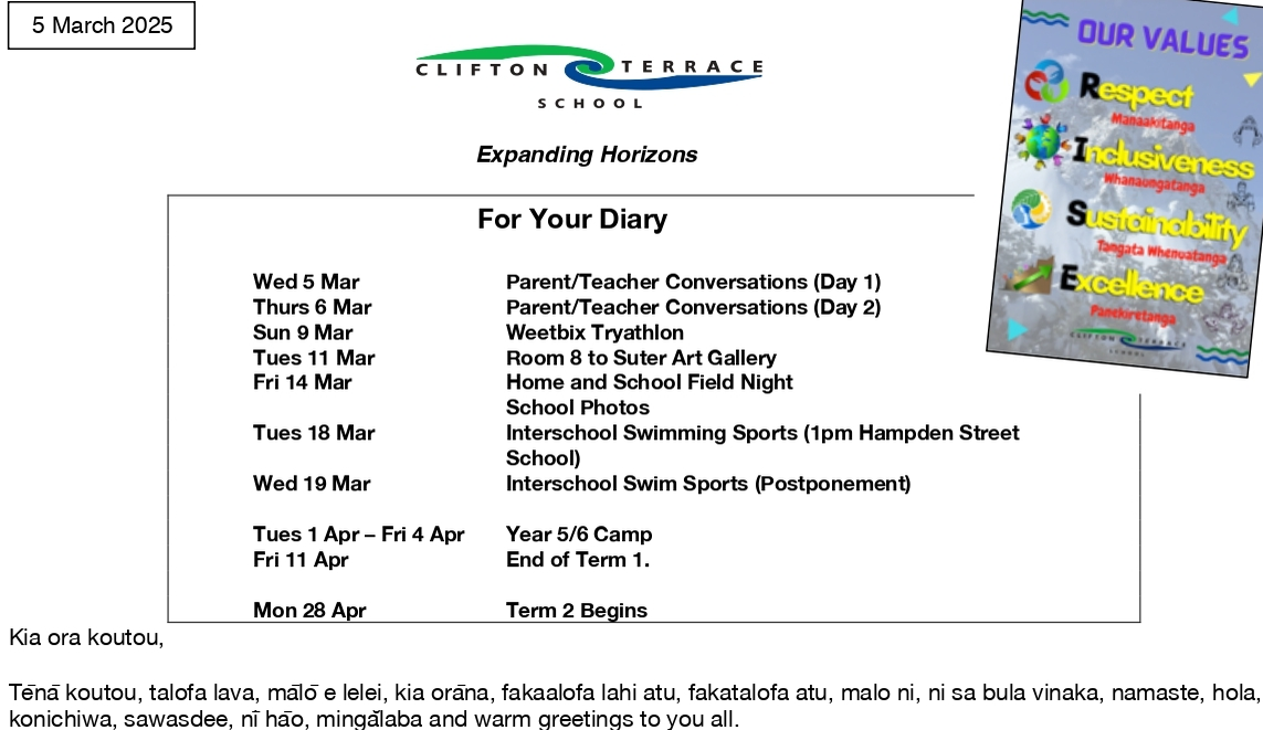 Week 5 Term 1 Newsletter